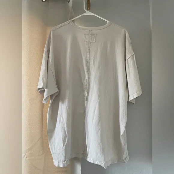 Free People Shell Tee Ivory Combo | 100% Cotton - Picture 4 of 4